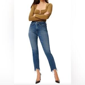 GOOD AMERICAN | Good Legs Chew Hem Skinny Jeans | 4